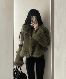 ファーコート フェイクファー ショート丈」に該当するファッション通販