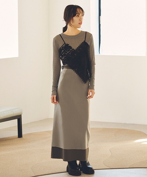 studio CLIP(スタディオクリップ)の「【daily CLIP】シャリシアーニットプルオーバー(ニット/セーター・レディース・グレー/ピンク/アイボリー・FREE)」の6枚目の写真