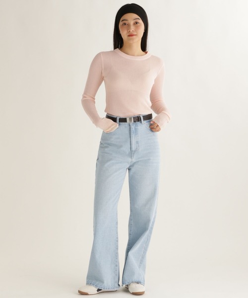 studio CLIP(スタディオクリップ)の「【daily CLIP】シャリシアーニットプルオーバー(ニット/セーター・レディース・グレー/ピンク/アイボリー・FREE)」の15枚目の写真