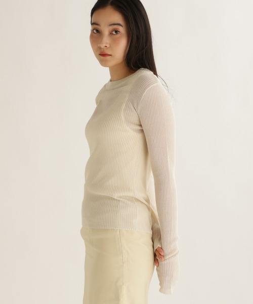 studio CLIP(スタディオクリップ)の「【daily CLIP】シャリシアーニットプルオーバー(ニット/セーター・レディース・グレー/ピンク/アイボリー・FREE)」の18枚目の写真