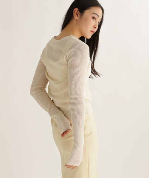 studio CLIP(スタディオクリップ)の「【daily CLIP】シャリシアーニットプルオーバー(ニット/セーター・レディース・グレー/ピンク/アイボリー・FREE)」の20枚目の写真