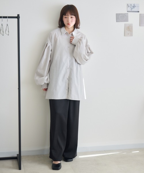RU.TI.LE(ルチル)の「【RU.TI.LE】ラップワイドパンツ(スラックス・レディース・カーキ/アイボリー/ブラック・LARGE/MEDIUM)」の18枚目の写真