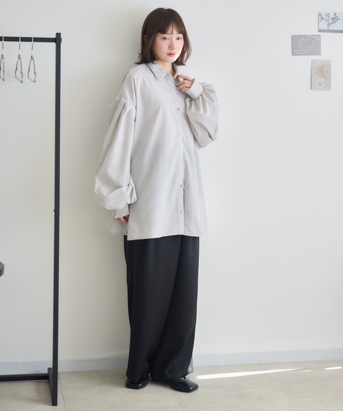 RU.TI.LE(ルチル)の「【RU.TI.LE】ラップワイドパンツ(スラックス・レディース・カーキ/アイボリー/ブラック・LARGE/MEDIUM)」の19枚目の写真