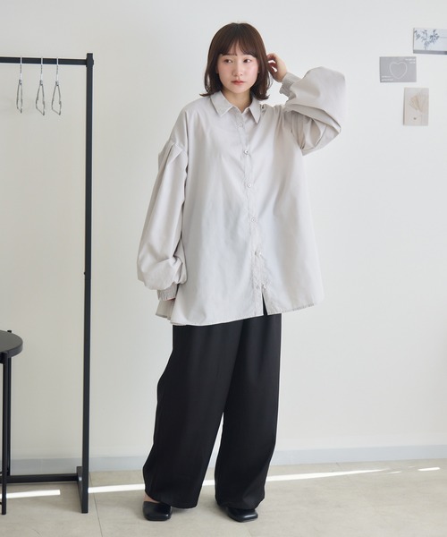 RU.TI.LE(ルチル)の「【RU.TI.LE】ラップワイドパンツ(スラックス・レディース・カーキ/アイボリー/ブラック・LARGE/MEDIUM)」の17枚目の写真