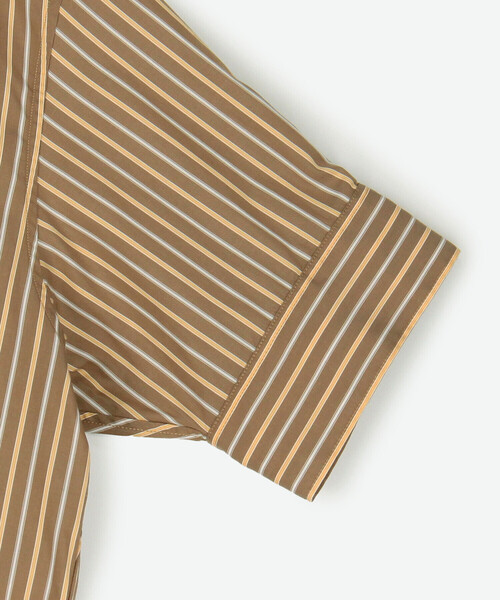 GYMPHLEX（ジムフレックス）の「Gymphlex | コットンタイプライター ストライプボタンダウンシャツ WOMEN（シャツ/ブラウス・レディース・ブラウン系その他・14）」の14枚目の写真