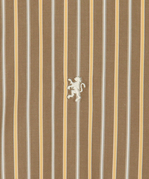 GYMPHLEX（ジムフレックス）の「Gymphlex | コットンタイプライター ストライプボタンダウンシャツ WOMEN（シャツ/ブラウス・レディース・ブラウン系その他・14）」の17枚目の写真