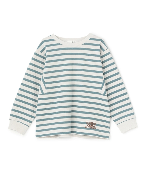 b・ROOM（ビールーム）の「【防汚・速乾・型崩れしない】【ムテキT】変形切り替えアソートプリント総柄Ｔシャツ（Tシャツ/カットソー・キッズ・ネイビー/ブラック/ターコイズブルー/トップグレー/レンガ/グリーン系その他/マルチ・120cm/110cm/130cm/140cm/150cm/100cm）」の9枚目の写真