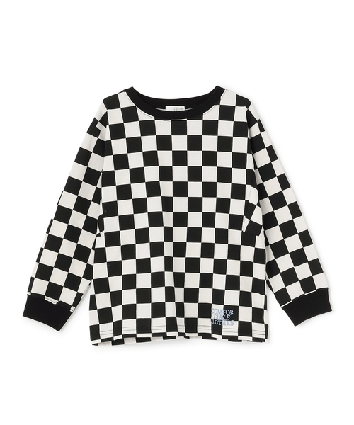 b・ROOM（ビールーム）の「【防汚・速乾・型崩れしない】【ムテキT】変形切り替えアソートプリント総柄Ｔシャツ（Tシャツ/カットソー・キッズ・ネイビー/ブラック/ターコイズブルー/トップグレー/レンガ/グリーン系その他/マルチ・120cm/110cm/130cm/140cm/150cm/100cm）」の13枚目の写真