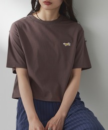 PENNEYS/ペニーズ 別注 THE FOX ロゴ ワンポイント刺繍 ショート丈 半袖Tシャツ