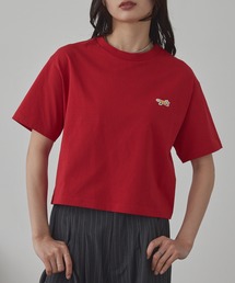レディースのTシャツ/カットソー（レッド/赤色系・ボーダー柄