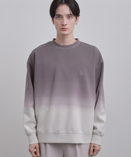 tk.TAKEO KIKUCHI（ティーケータケオキクチ）の「グラデーションスウェット（スウェット・メンズ・ライトブルー/ライトグレー/チャコールグレー・02/03）」の18枚目の写真