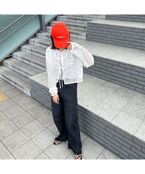 Flugge(フラッジー)の「ポイントカラーキャップ(キャップ・レディース・オレンジ・FREE)」の6枚目の写真