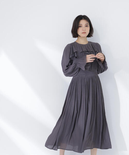 NATURAL BEAUTY BASIC(ナチュラルビューティーベーシック)の「◇ラッフルデザインワンピース(ワンピース・レディース・ラベンダー/ライトグリーン/チャコールグレー・P/S/MEDIUM)」の22枚目の写真