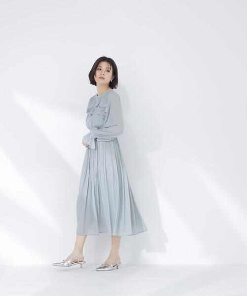 NATURAL BEAUTY BASIC(ナチュラルビューティーベーシック)の「◇ラッフルデザインワンピース(ワンピース・レディース・ラベンダー/ライトグリーン/チャコールグレー・P/S/MEDIUM)」の18枚目の写真