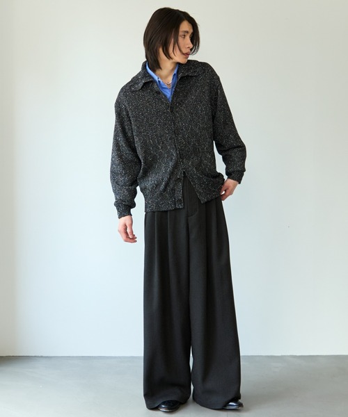 SINSS（シンス）の「Nep knit cardigan / ネップニットカーディガン（ニット/セーター・メンズ・ブラック/ブルー・X-SMALL/SMALL/MEDIUM/LARGE）」の11枚目の写真