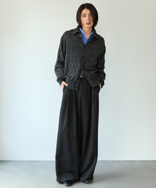 SINSS（シンス）の「Nep knit cardigan / ネップニットカーディガン（ニット/セーター・メンズ・ブラック/ブルー・X-SMALL/SMALL/MEDIUM/LARGE）」の12枚目の写真