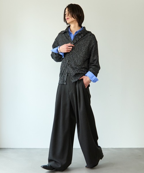 SINSS（シンス）の「Nep knit cardigan / ネップニットカーディガン（ニット/セーター・メンズ・ブラック/ブルー・X-SMALL/SMALL/MEDIUM/LARGE）」の15枚目の写真