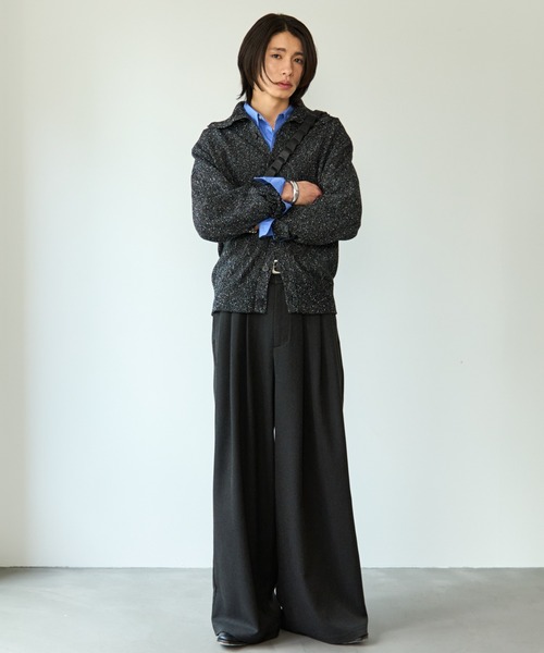 SINSS（シンス）の「Nep knit cardigan / ネップニットカーディガン（ニット/セーター・メンズ・ブラック/ブルー・X-SMALL/SMALL/MEDIUM/LARGE）」の16枚目の写真