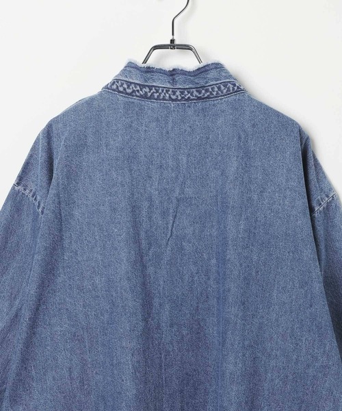 LEPSIM（レプシィム）の「デニムフリルカラーブラウス2　639119（シャツ/ブラウス・レディース・ライトブルー/ブルー・FREE）」の15枚目の写真