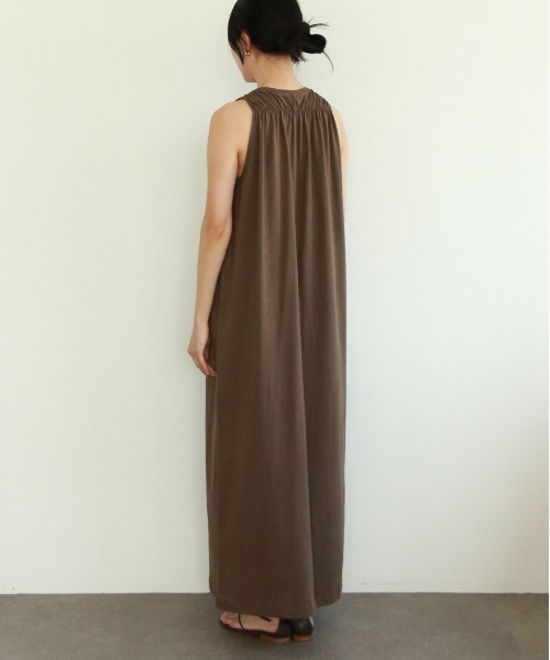 WALANCE(ワランス)の「natural dye mint jersey dress(ワンピース・レディース・ブラウン/スミクロ・FREE)」の11枚目の写真