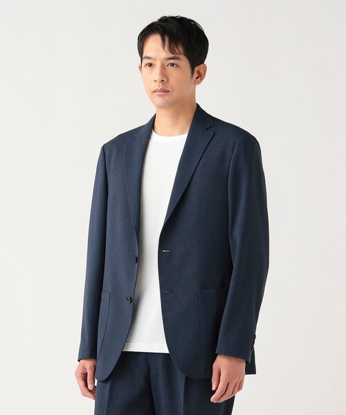 BEAMS HEART（ビームスハート）の「【6/18値下げ】テックエア ジャケット（セットアップ対応・手洗い可能・ストレッチ）（テーラードジャケット・メンズ・ネイビー/グレー・MEDIUM/X-LARGE/SMALL/LARGE）」の12枚目の写真