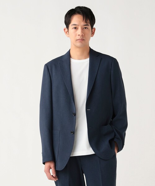 BEAMS HEART（ビームスハート）の「【6/18値下げ】テックエア ジャケット（セットアップ対応・手洗い可能・ストレッチ）（テーラードジャケット・メンズ・ネイビー/グレー・MEDIUM/X-LARGE/SMALL/LARGE）」の11枚目の写真