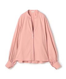 DES PRES（デ・プレ）の「コットンストレッチポプリン ボリュームスリーブブラウス（シャツ/ブラウス）」