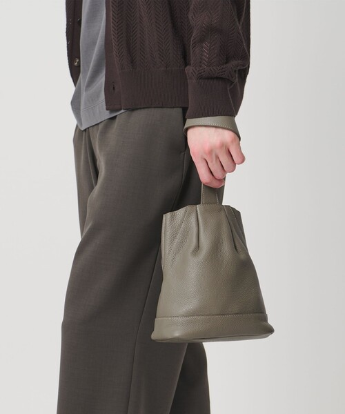 POLPETTA（ポルペッタ）の「＜POLPETTA＞TULIPANO-P/バケットバッグ（ショルダーバッグ・メンズ・ライム/ベージュ・FREE）」の4枚目の写真