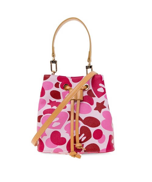 A BATHING APE(アベイシングエイプ)の「CAMO MINI BAG HANDBAG #3(ハンドバッグ・レディース・マルチ/ブルー/ピンク・FREE)」の1枚目の写真