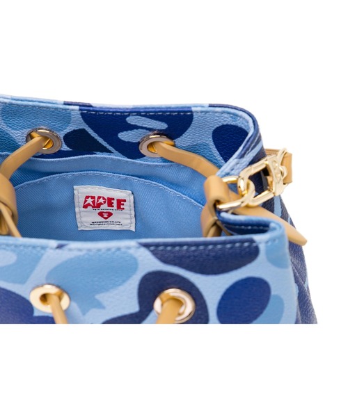 A BATHING APE(アベイシングエイプ)の「CAMO MINI BAG HANDBAG #3(ハンドバッグ・レディース・マルチ/ブルー/ピンク・FREE)」の13枚目の写真