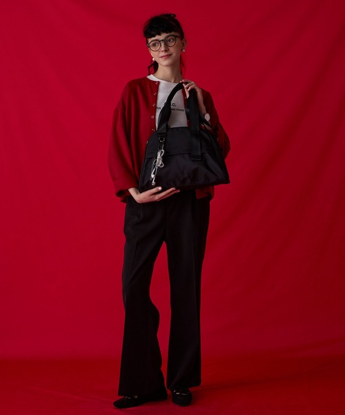 BONLECILL Marche(ボンルシールマルシェ)の「【BONLECILL Marche】2wayナイロンボストンバッグ/ショルダーバッグ(ボストンバッグ・レディース・ブラウン/ブラック・FREE)」の7枚目の写真