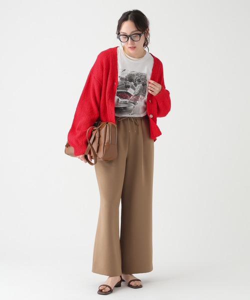 Elura（エルーラ）の「ミックスヤーンカーディガン/661886（カーディガン/ボレロ・レディース・ベージュ/ライトグレー/レッド・FREE）」の7枚目の写真