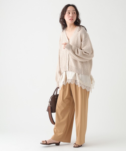 Elura（エルーラ）の「ミックスヤーンカーディガン/661886（カーディガン/ボレロ・レディース・ベージュ/ライトグレー/レッド・FREE）」の11枚目の写真