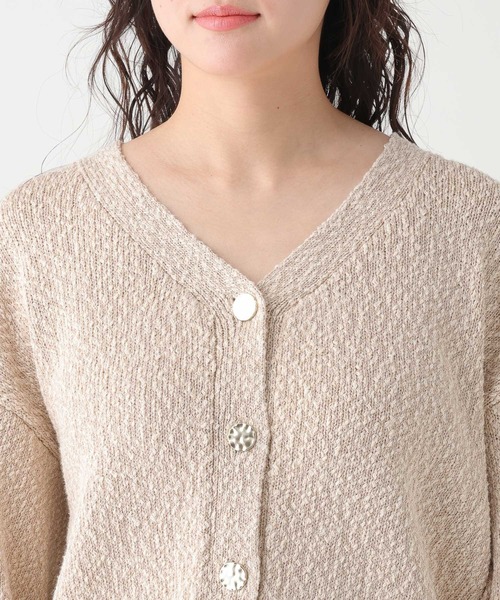 Elura（エルーラ）の「ミックスヤーンカーディガン/661886（カーディガン/ボレロ・レディース・ベージュ/ライトグレー/レッド・FREE）」の15枚目の写真