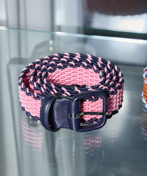 MAISON BOINET(メゾンボワネ)の「MAISON BOINET 94875S:ベルト(ベルト・レディース・ブラウン/ピンク/サックスブルー・85)」の1枚目の写真