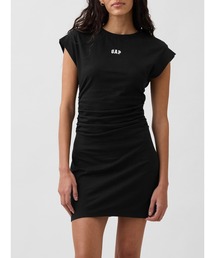 ミニGAPロゴ ルーシュ Tシャツワンピース