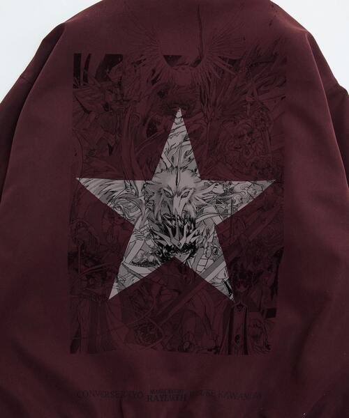 CONVERSE TOKYO(コンバーストウキョウ)の「【CLAMP】『魔法騎士レイアース』GRAPHIC COACH JACKET(ブルゾン・レディース・ボルドー・FREE)」の10枚目の写真
