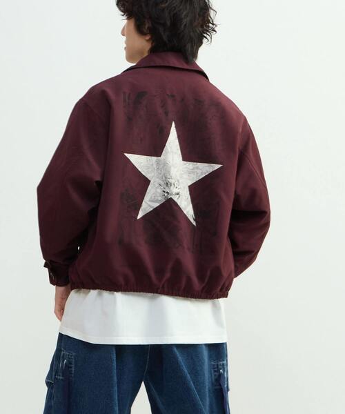 CONVERSE TOKYO(コンバーストウキョウ)の「【CLAMP】『魔法騎士レイアース』GRAPHIC COACH JACKET(ブルゾン・レディース・ボルドー・FREE)」の5枚目の写真