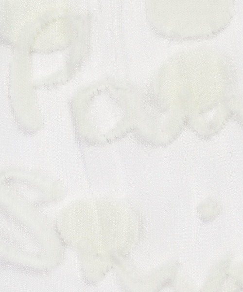 Paul Smith（ポールスミス）の「ウィメンズ "Sheer Logo" ソックス / 165610 CSW（ソックス/靴下・レディース・オフホワイト/ブラック・22-24）」の3枚目の写真