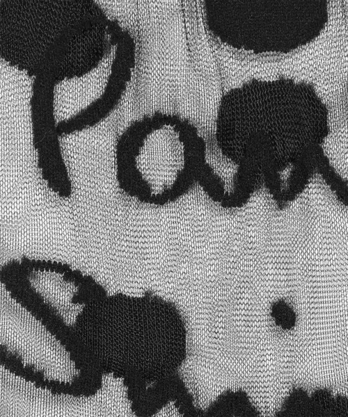Paul Smith（ポールスミス）の「ウィメンズ "Sheer Logo" ソックス / 165610 CSW（ソックス/靴下・レディース・オフホワイト/ブラック・22-24）」の4枚目の写真