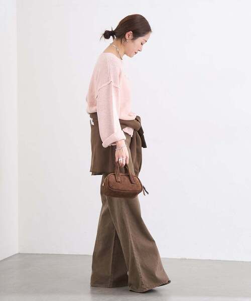 JOURNAL STANDARD（ジャーナルスタンダード）の「《追加2》テープヤーンDROPプルオーバー（ニット/セーター・レディース・ブラック系その他/ホワイト/グリーン/ピンク・FREE）」の13枚目の写真