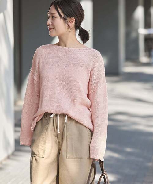 JOURNAL STANDARD（ジャーナルスタンダード）の「《追加2》テープヤーンDROPプルオーバー（ニット/セーター・レディース・ブラック系その他/ホワイト/グリーン/ピンク・FREE）」の20枚目の写真