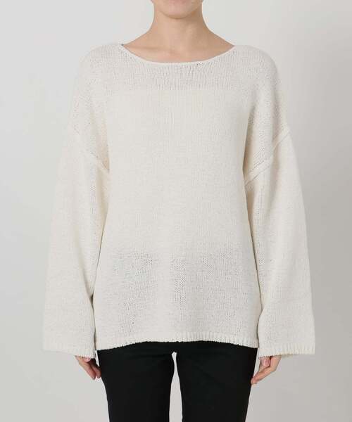 JOURNAL STANDARD（ジャーナルスタンダード）の「《追加2》テープヤーンDROPプルオーバー（ニット/セーター・レディース・ブラック系その他/ホワイト/グリーン/ピンク・FREE）」の8枚目の写真