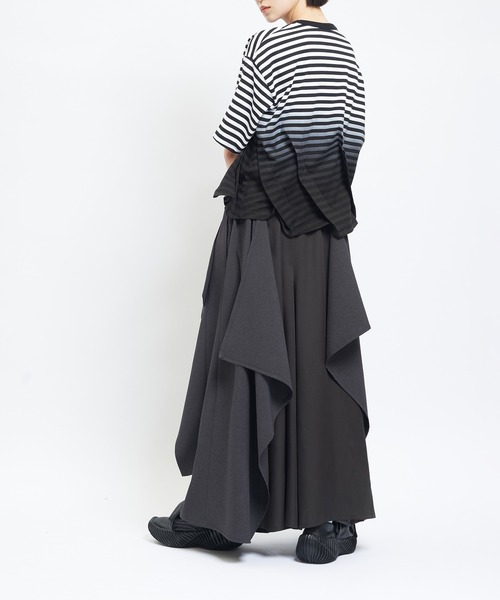 gomme（ゴム）の「スクイッドツイルパンツ（その他パンツ・レディース・チャコールグレー/ブラック・MEDIUM）」の6枚目の写真