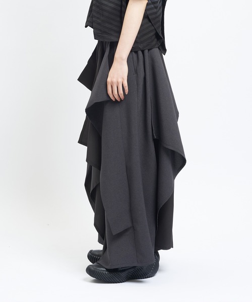 gomme（ゴム）の「スクイッドツイルパンツ（その他パンツ・レディース・チャコールグレー/ブラック・MEDIUM）」の11枚目の写真