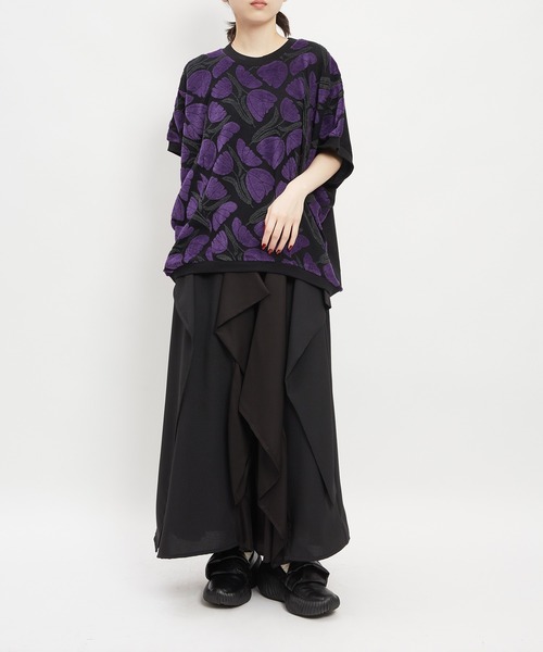 gomme（ゴム）の「スクイッドツイルパンツ（その他パンツ・レディース・チャコールグレー/ブラック・MEDIUM）」の7枚目の写真