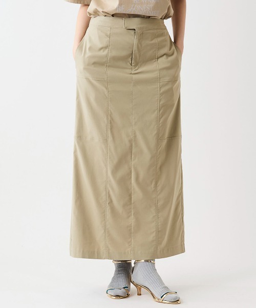 leswel(レスウェル)の「【M/L】パネルストレートスカート(スカート・レディース・チャコールグレー/ベージュ/カーキ・M/L)」の3枚目の写真
