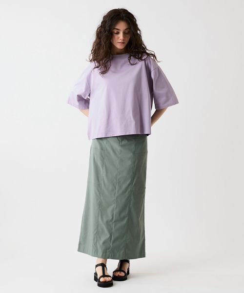 leswel(レスウェル)の「【M/L】パネルストレートスカート(スカート・レディース・チャコールグレー/ベージュ/カーキ・M/L)」の10枚目の写真