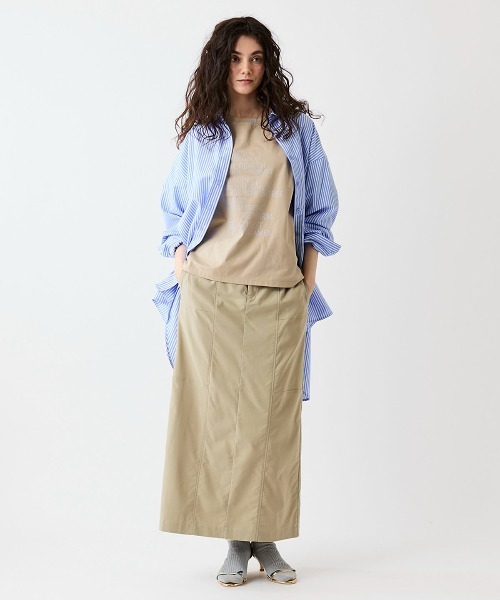 leswel(レスウェル)の「【M/L】パネルストレートスカート(スカート・レディース・チャコールグレー/ベージュ/カーキ・M/L)」の16枚目の写真