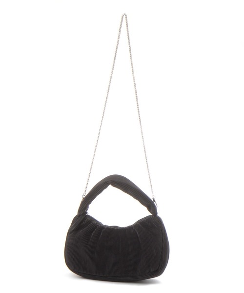 LAKOLE（ラコレ）の「プリーツ2WAYワンショルダーバッグ / 656430（ショルダーバッグ・レディース・ブラック/オフホワイト/ピンク・FREE）」の4枚目の写真